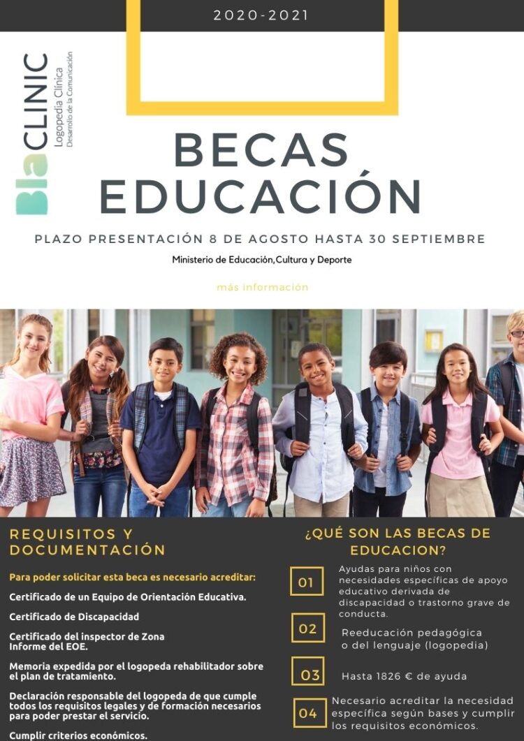 REGULACIÓN BECAS NECESIDADES EDUCATIVAS ESPECIALES COVID19 Bla Clinic REGULACIÓN BECAS NECESIDADES EDUCATIVAS ESPECIALES COVID19 Bla Clinic